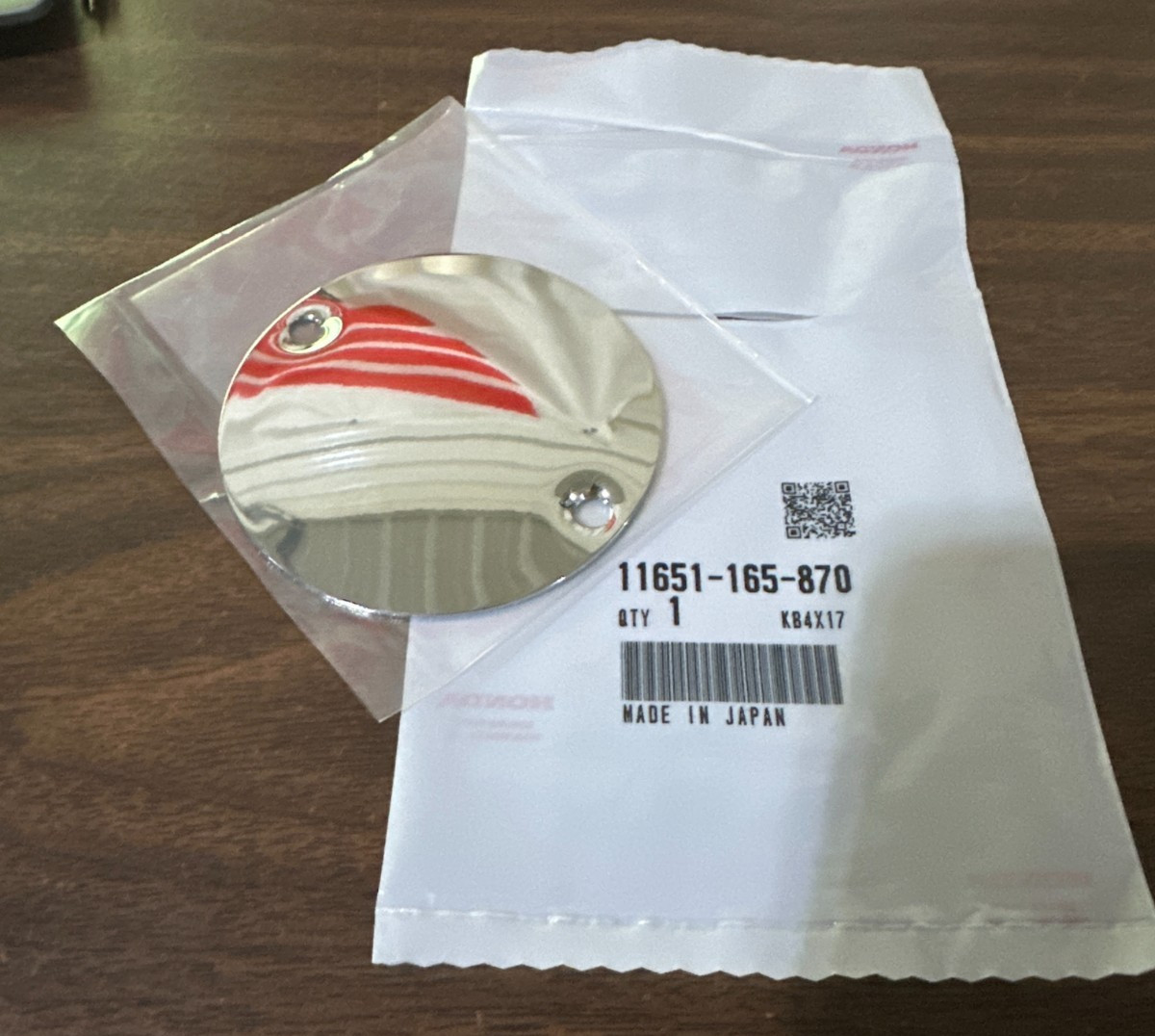 *1EA OEM HONDA CHROME CLUTCH COVER FITS CT70HK1 HK0 CL70H SL70 XL70 S65  (Y3007)