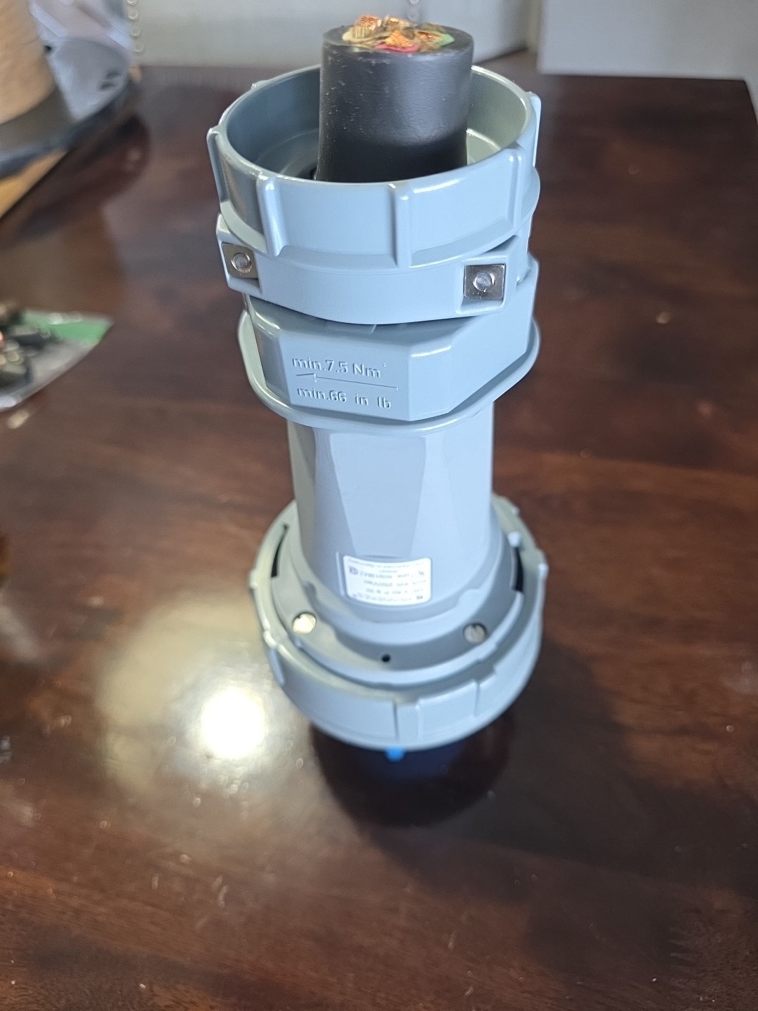 Mennekes ME460P9W Male Power Plug 4 Pin Connector 4W 250V 60A -great Condition