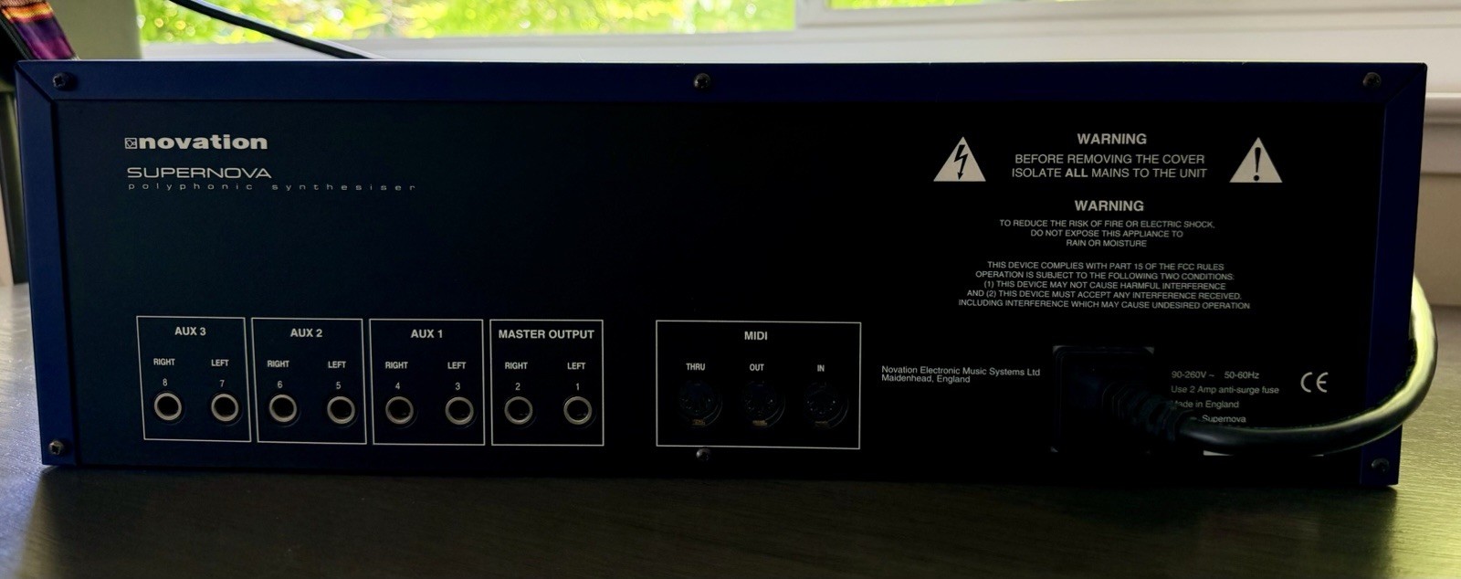 Novation Supernova Rackmount Synth Module w/ Arpeggiator, MIDI DIN, TRS