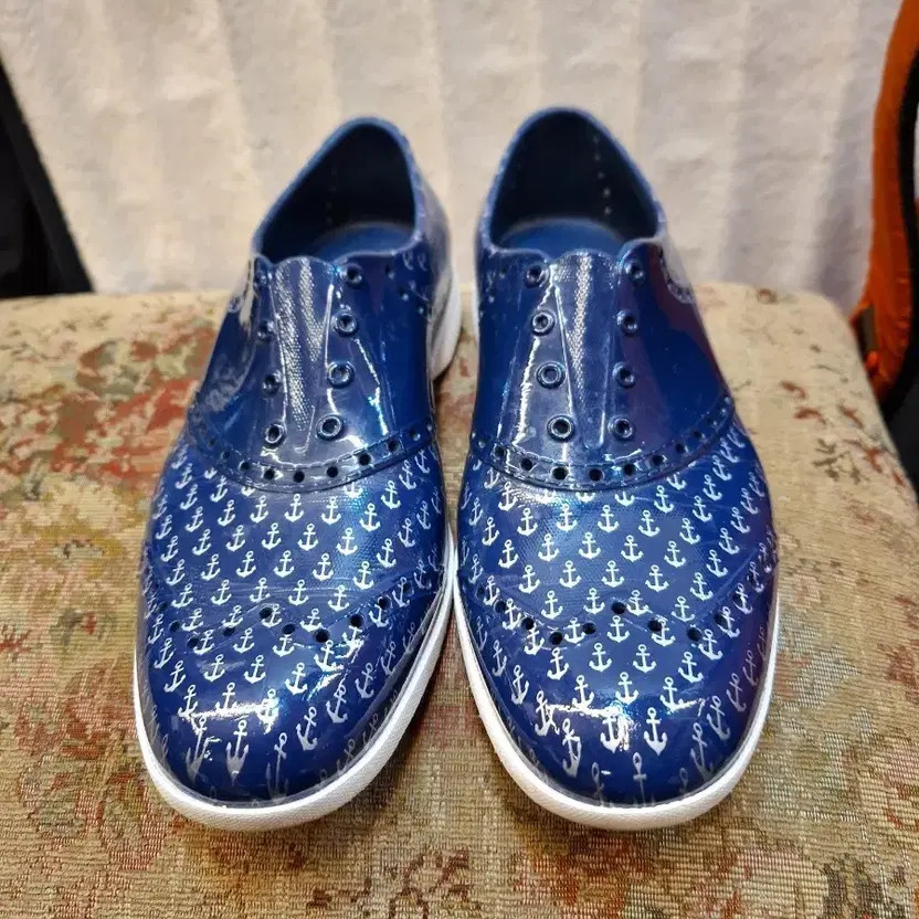 Canada Blue Anchor Pattern Light Golf Shoes