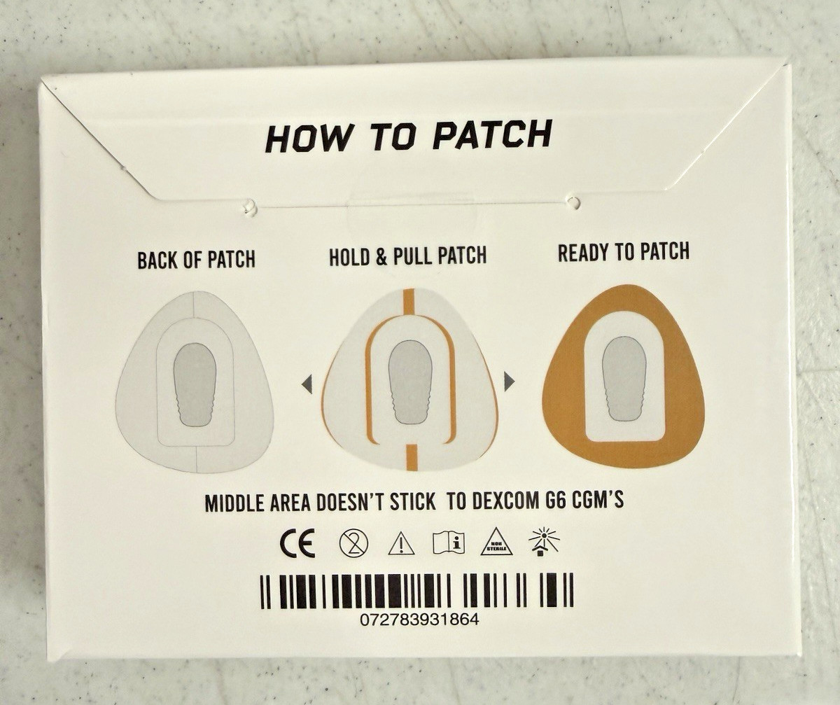 New Not Just A Patch Supporting Dexcon G6 CGM'S Medium FAST SHIP!