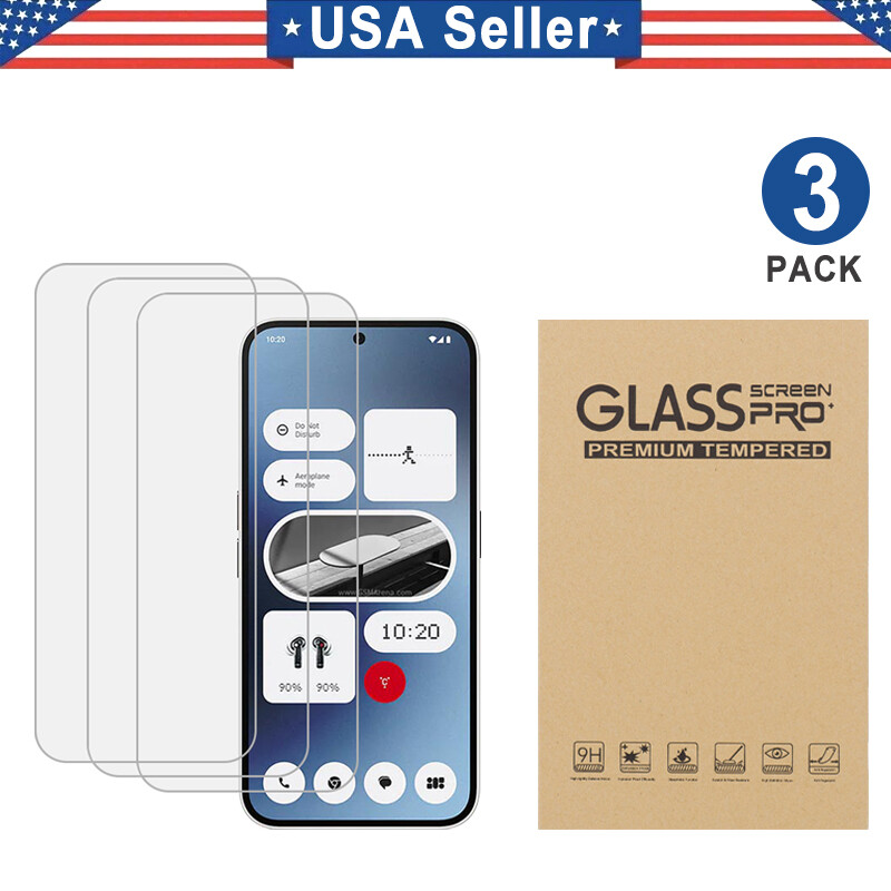3PCS Tempered Glass Screen Protector for Nothing Phone 1/2/2a/3a/3a pro/4a pro