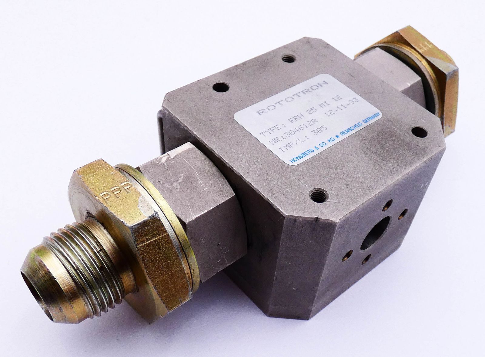 Honsberg & Co. KG Rototron RRH 25 MI 12 304612R Flow Transmitter -used-