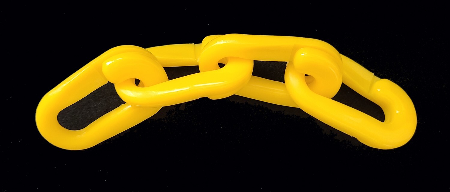 PEERLESS #8 CONNECTING CHAIN LINKS 2 ¼" ~ 200 YELLOW STURDY LINKS FOR FENCING