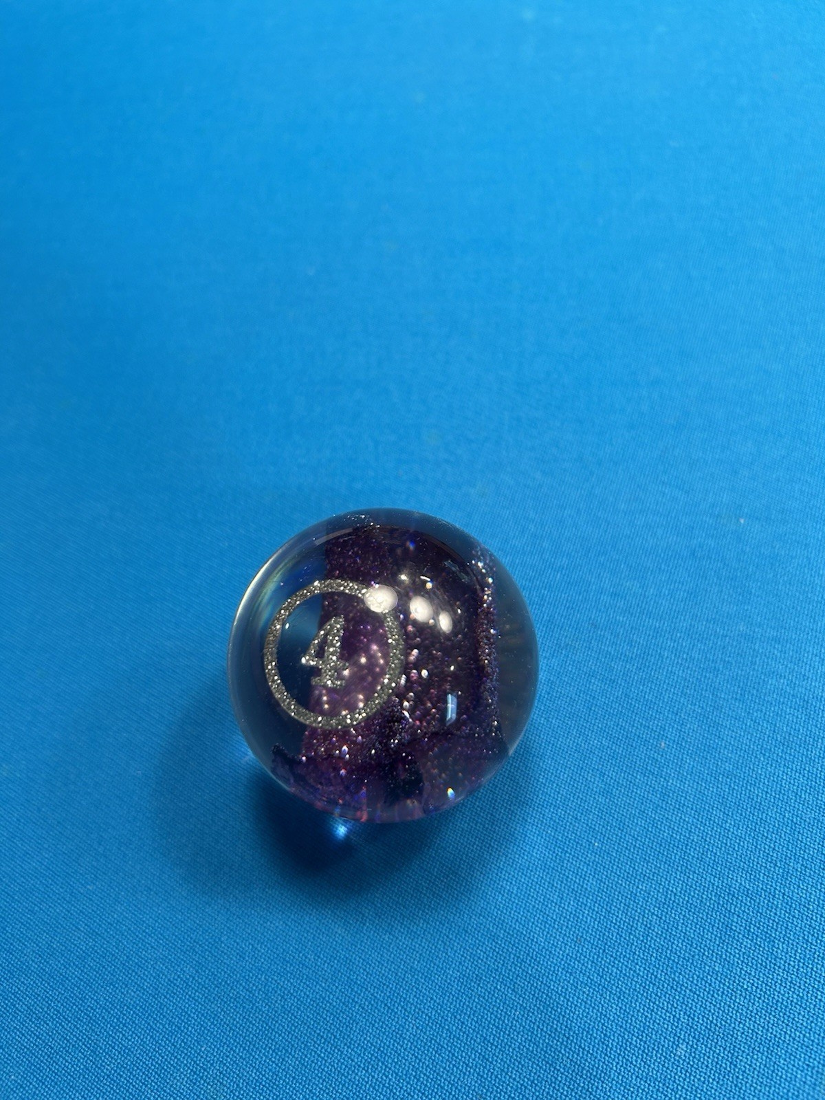 RARE! Vigma Shangra La BEAUTIFUL Glitter Individual Pool Ball 4 Ball