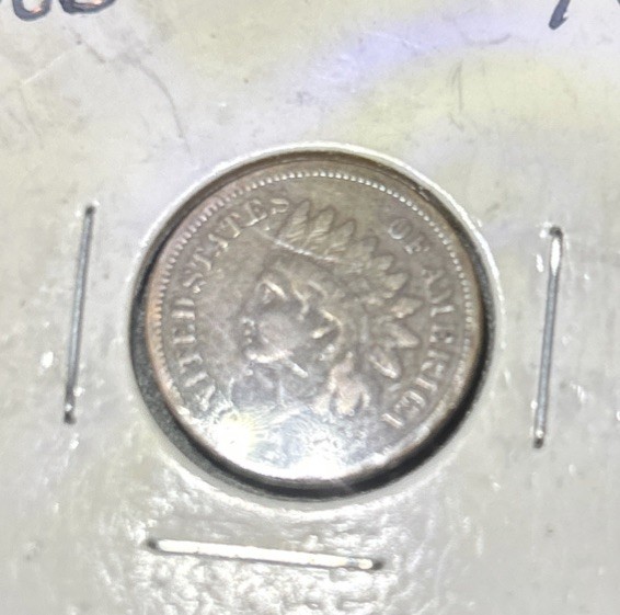 1866 Indian Head Cent 1c XF