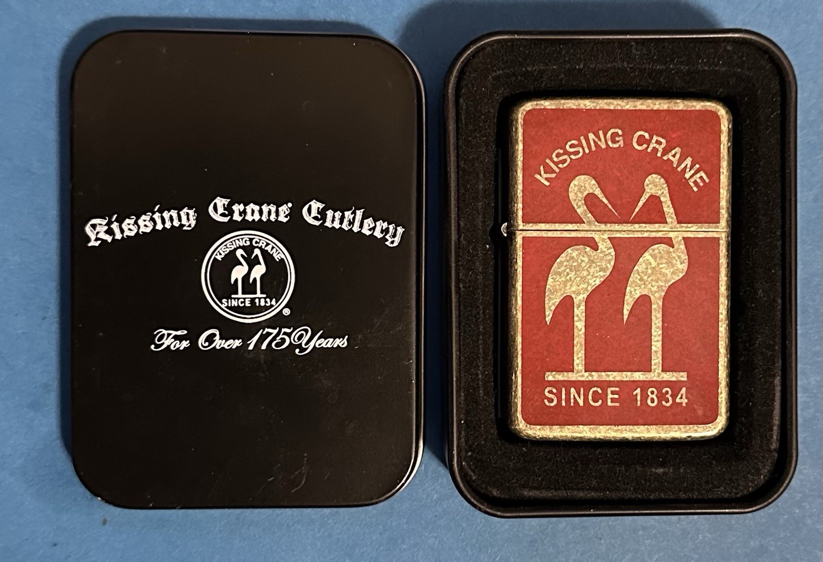 Star/Get the Edge Cigarette Lighter Kissing Crane Cutlery