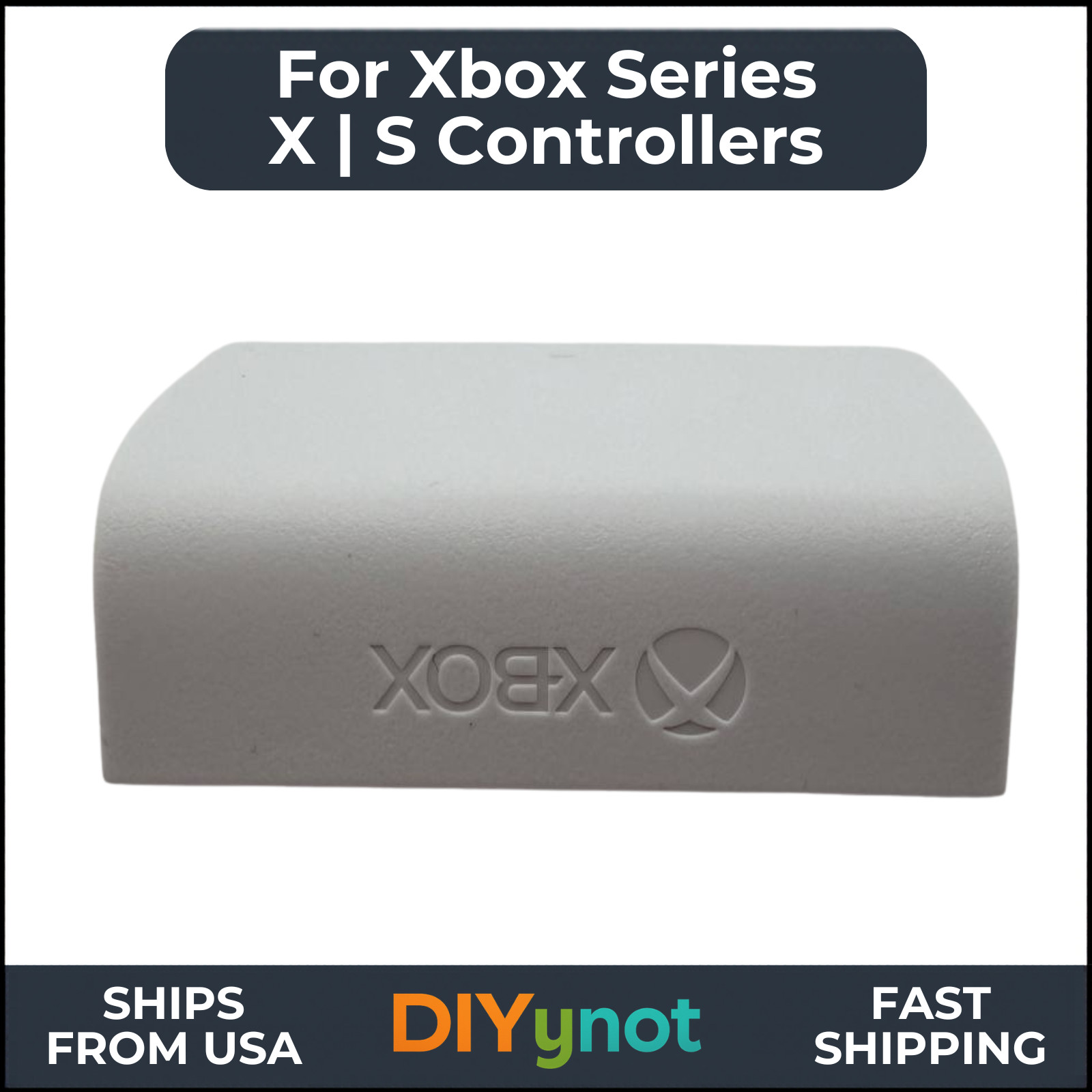 White Battery Cover Door for Xbox Series X|S Wireless Controller Replacement