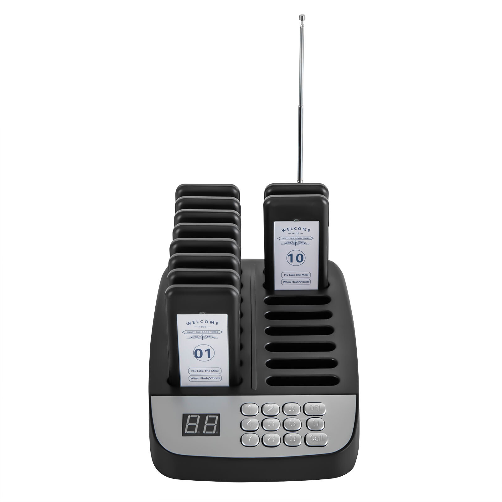 10 Restaurant Coaster Pager Guest Call Wireless Paging Queuing Calling System