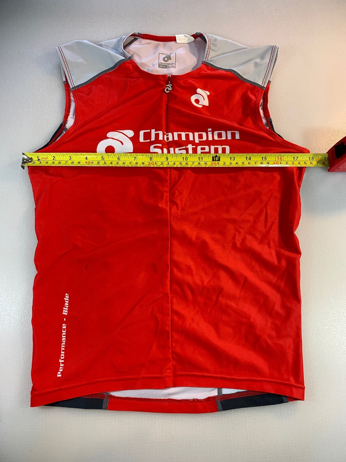 Champion System Mens Blade Long Tri Triathlon Top Medium M (6545-7)