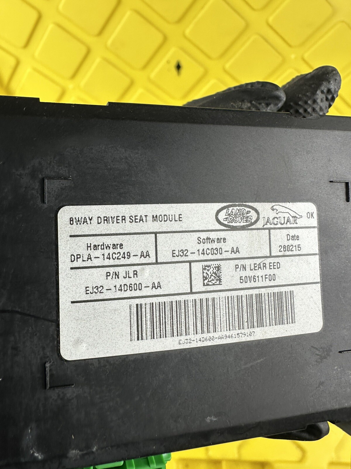 2015 RANGE ROVER EVOQUE (L538) LEFT FRONT DRIVER MEMORY SEAT CONTROL MODULE