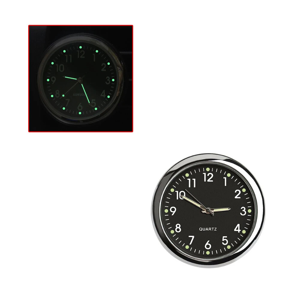 Luminous Stick-On Car Digital Clock Quartz Auto Interior Dashboard Watch