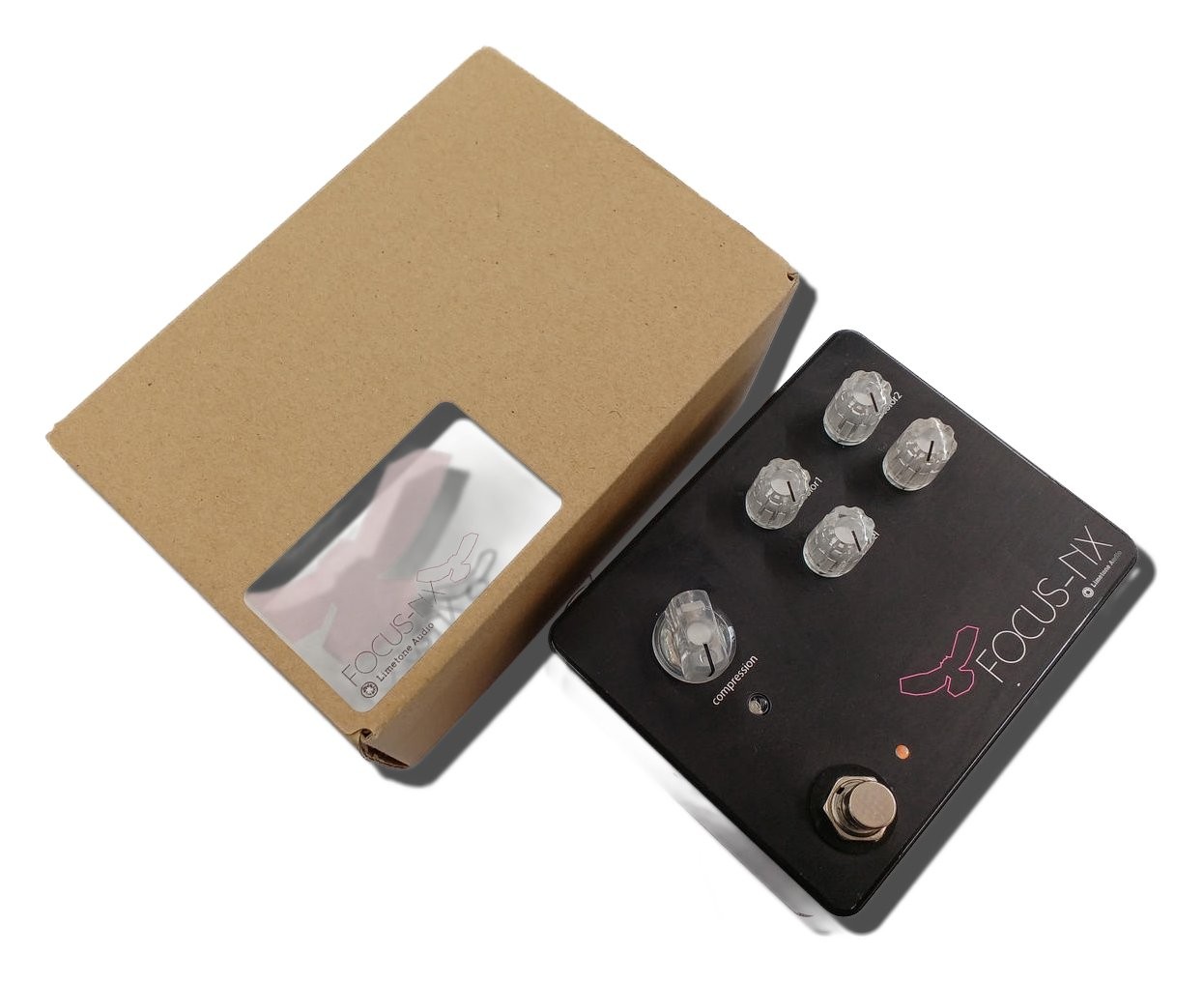 Limetone Audio FOCUS-NX Compressor Effects Pedal Tested & Works 31223