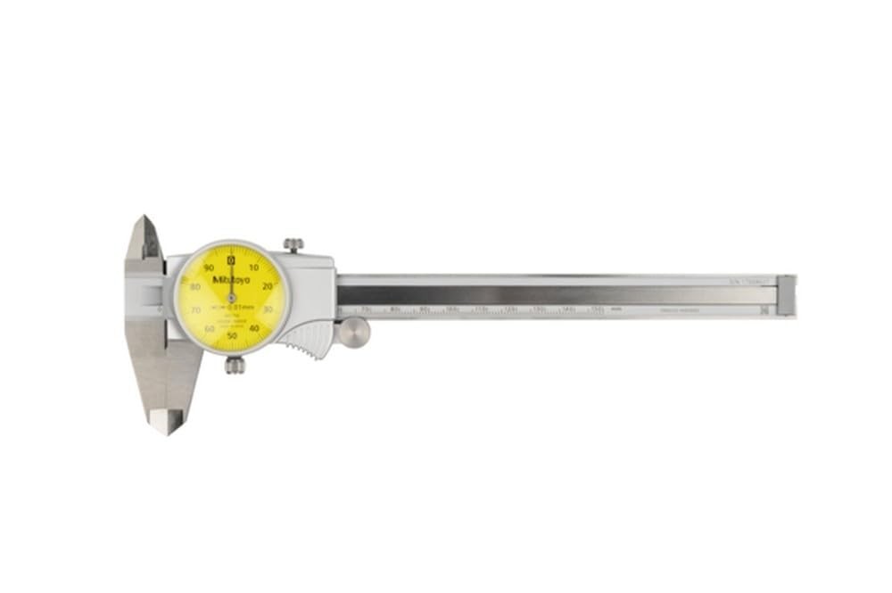 Mitutoyo 505-732 D15FX Dial Caliper 0-150mm 0.01mm Graduation Yellow Dial Japan