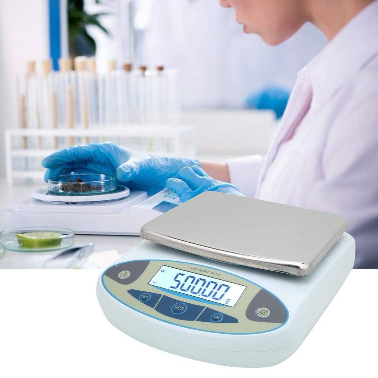 Lab Analytical Balance Scale, 5000g 0.01g High Fast Accurate Reading Digital ...