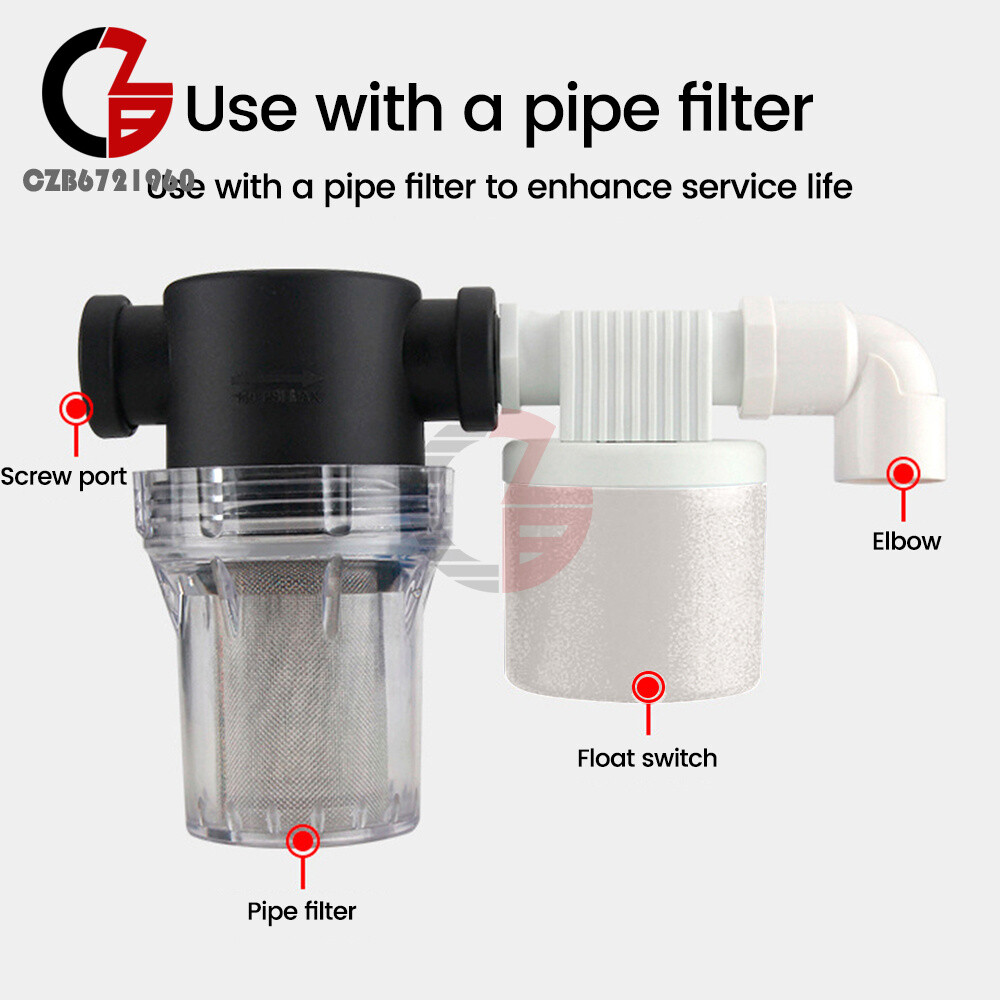 Automatic Water Level Control Float Valve 1/2" 3/4" 1" Tank Floating Ball Valve