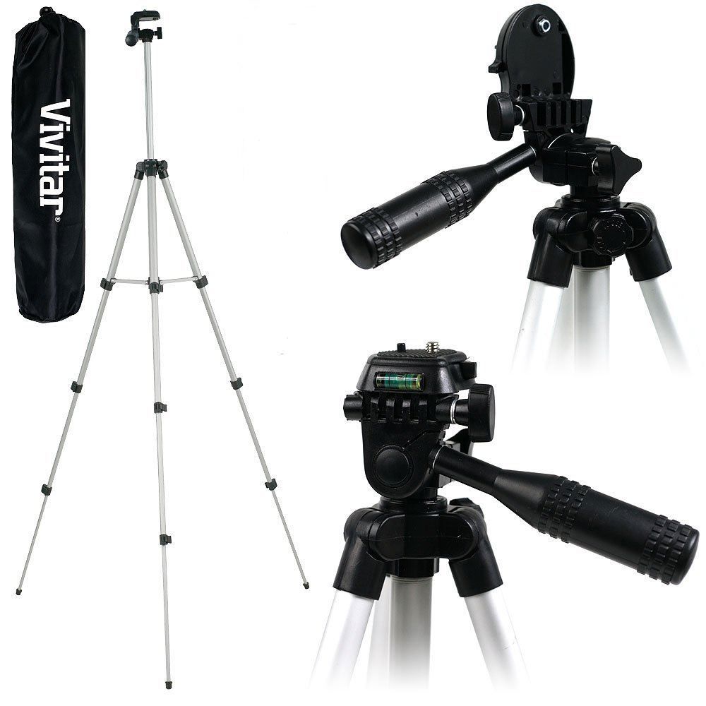 Vivitar 50" Lightweight Photo/Video Tripod With Case For Nikon Coolpix Camera
