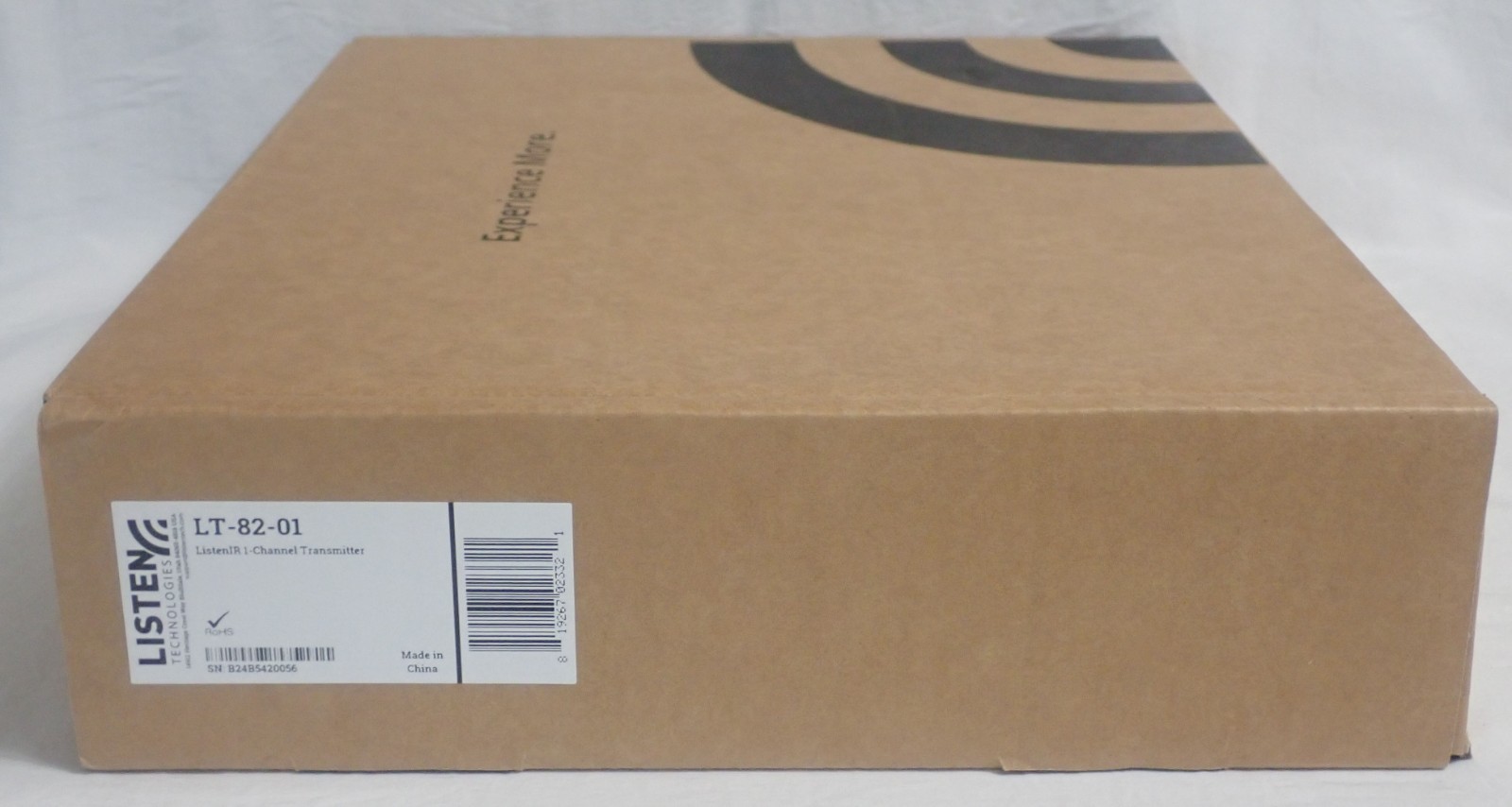 NEW LISTEN TECHNOLOGIES LT-82-01 LISTENIR 1-CHANNEL TRANSMITTER & POWER ADAPTER