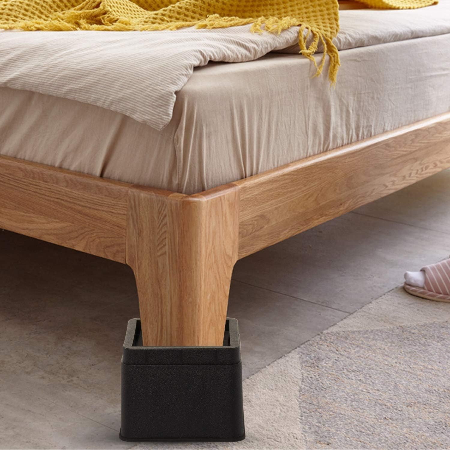 3 Inches Stackable Bed Risers Furniture Risers for Sofas, Counch, Tables Heav...