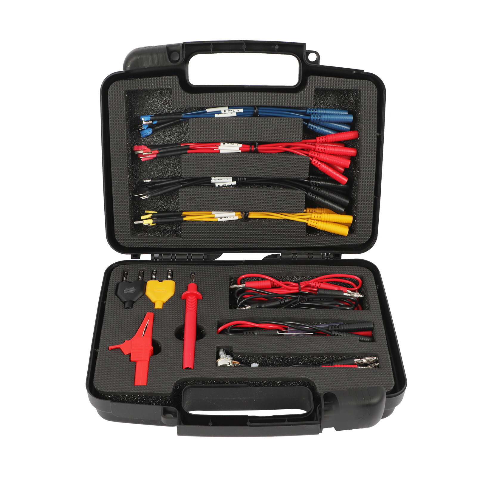 48PCS Multimeter Test Leads Kit Automotive Alligator Clips Probe Set Banana Plug