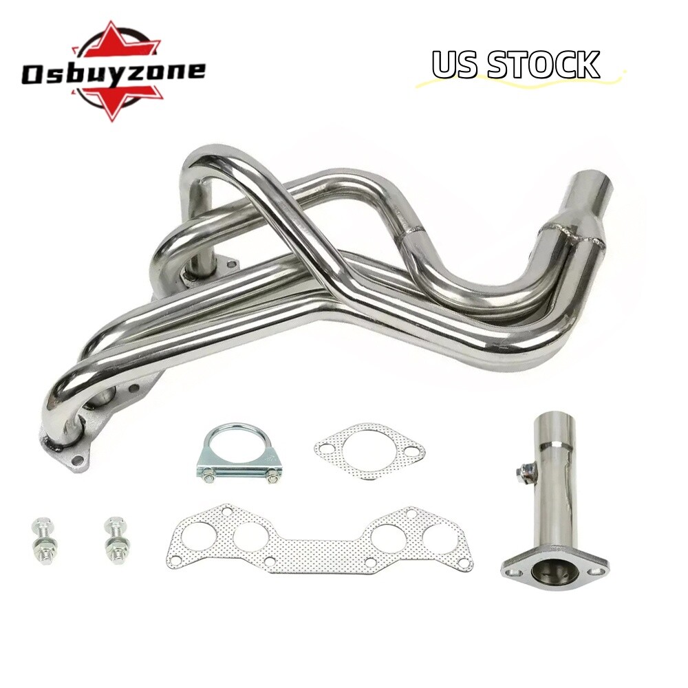 Stainless Steel Exhaust Header Kit for 1986-1993 Mazda B2000 B2200 2.0L 2.2L New