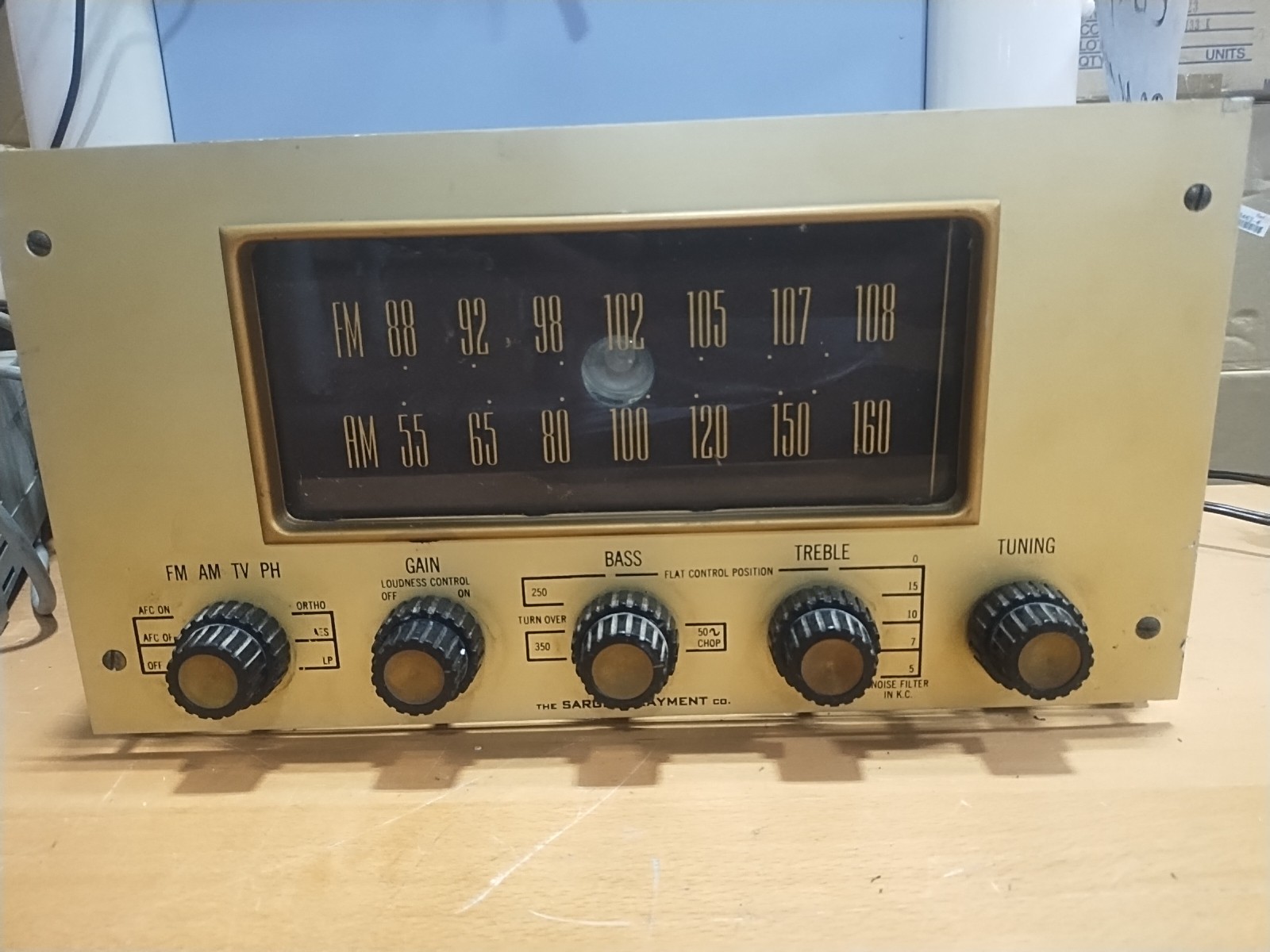 SARGENT-RAYMENT  MONO TUBE Radio  SR808 MADE IN THE USA OAKIAND CA
