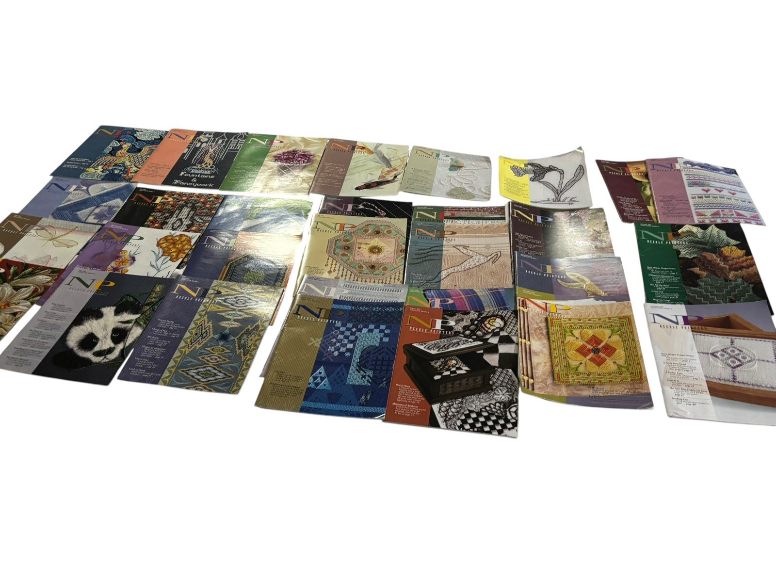 NEEDLE POINTERS Magazine American Needlepoint Guild Lot of 30 2000s-2014 Charts