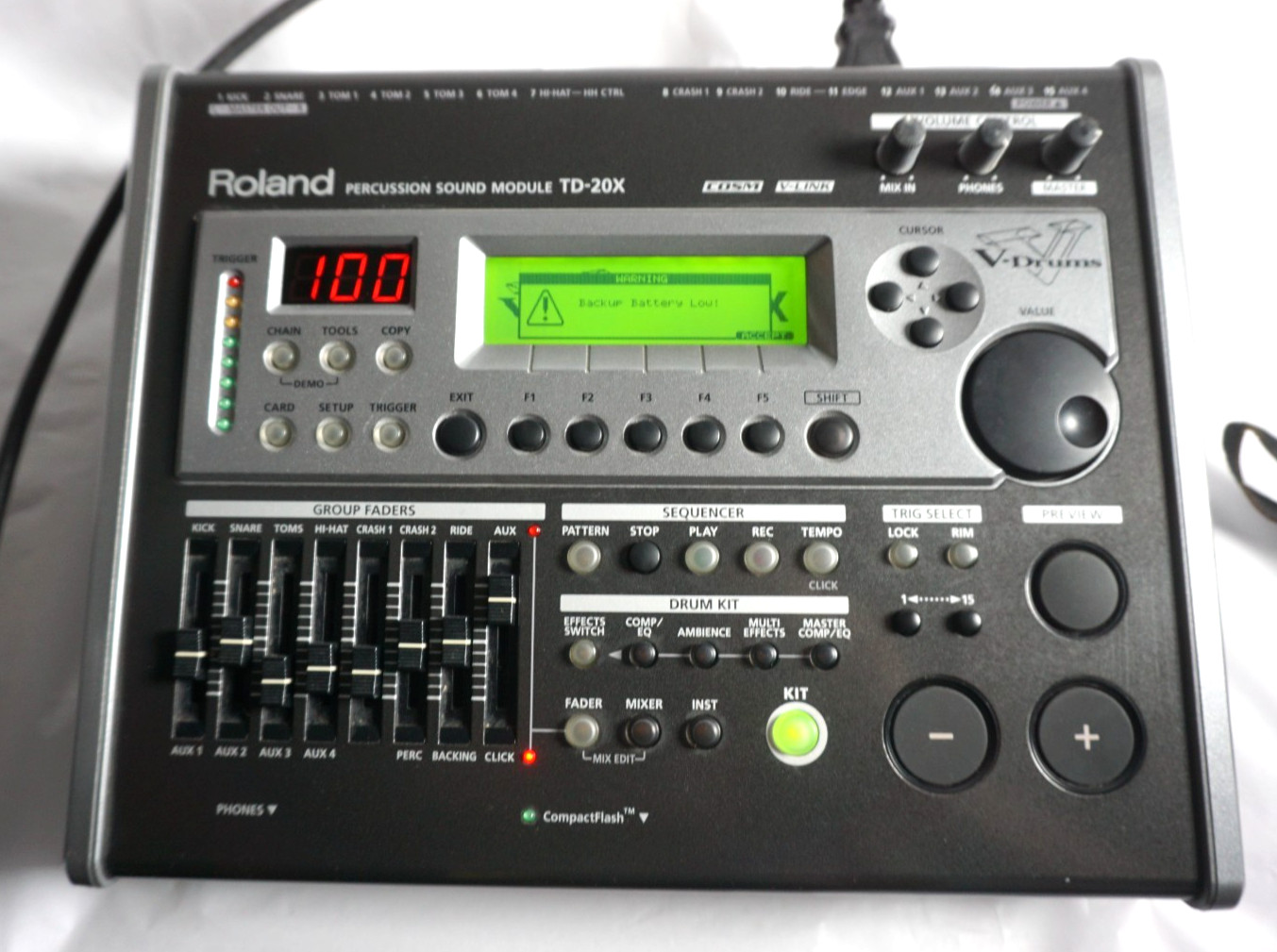 Roland TD-20X V-Drums Percussion Sound Module Good GP