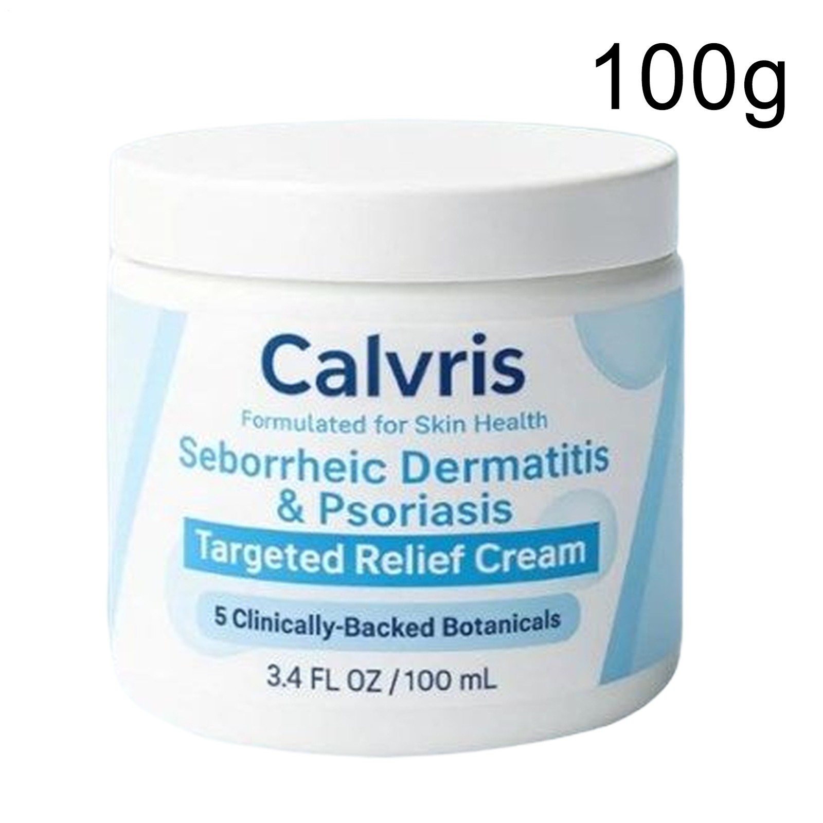 Calvris Seborrheic D-ermatitis Anti Itch Cream Soothing Natural Moisturizer 100g