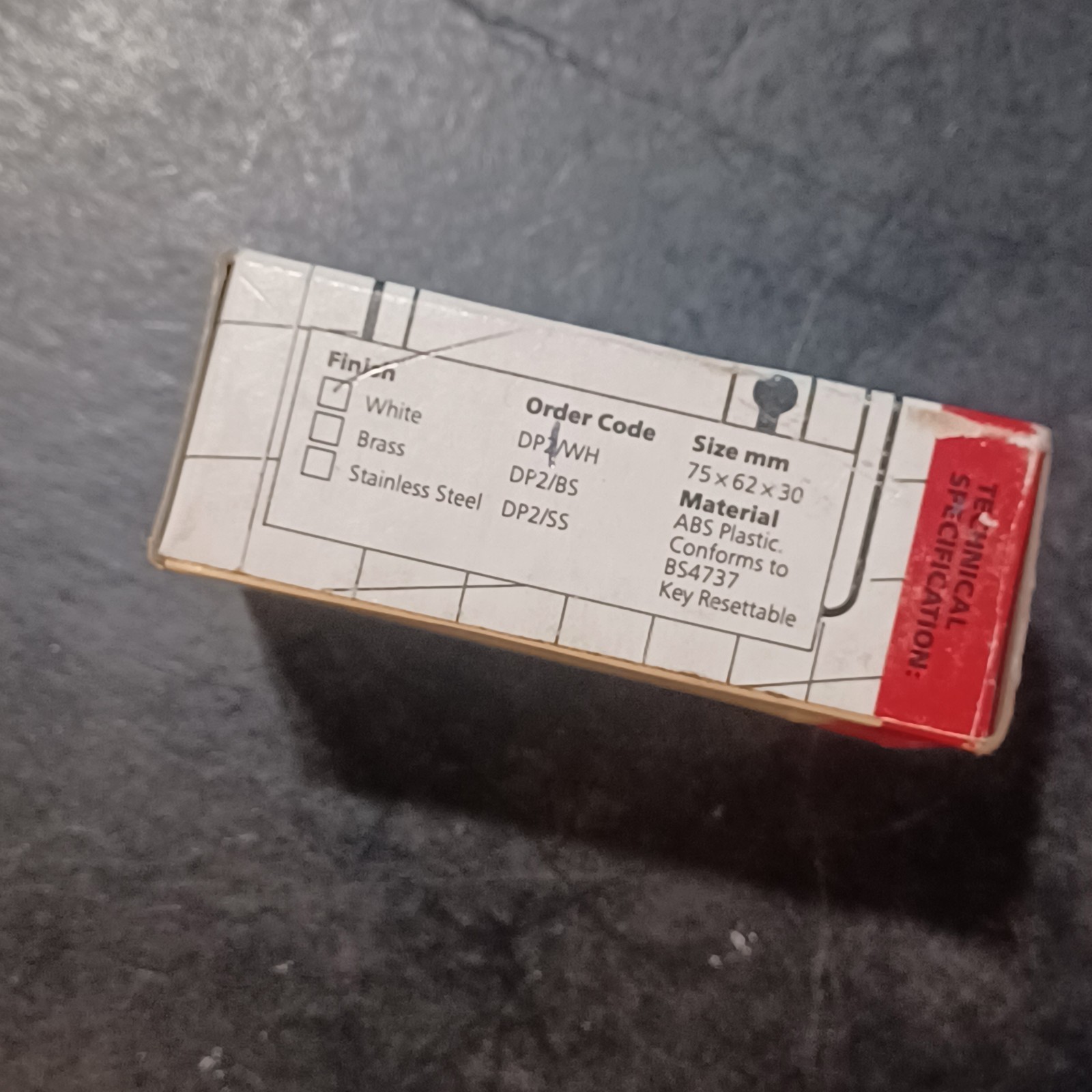 DP2/WH/G1 CQR Double Push PA Button - Panic Button, Replacement