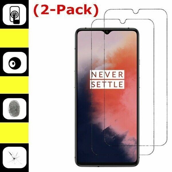 2-Pack Real Premium Tempered Glass Screen Protector Film Cover For OnePlus 7T