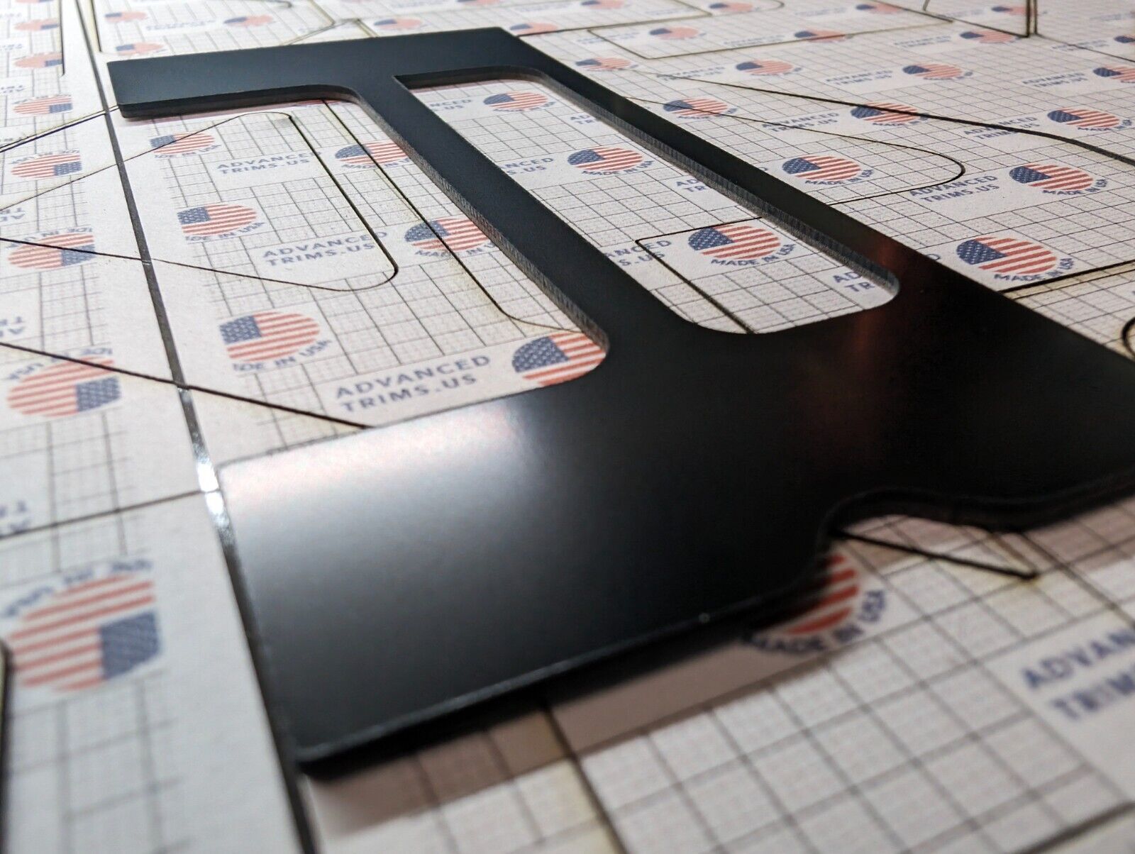 MATTE BLACK RAISED TAILGATE LETTERS INSERTS COMPATIBLE WITH RANGER 2024-2026