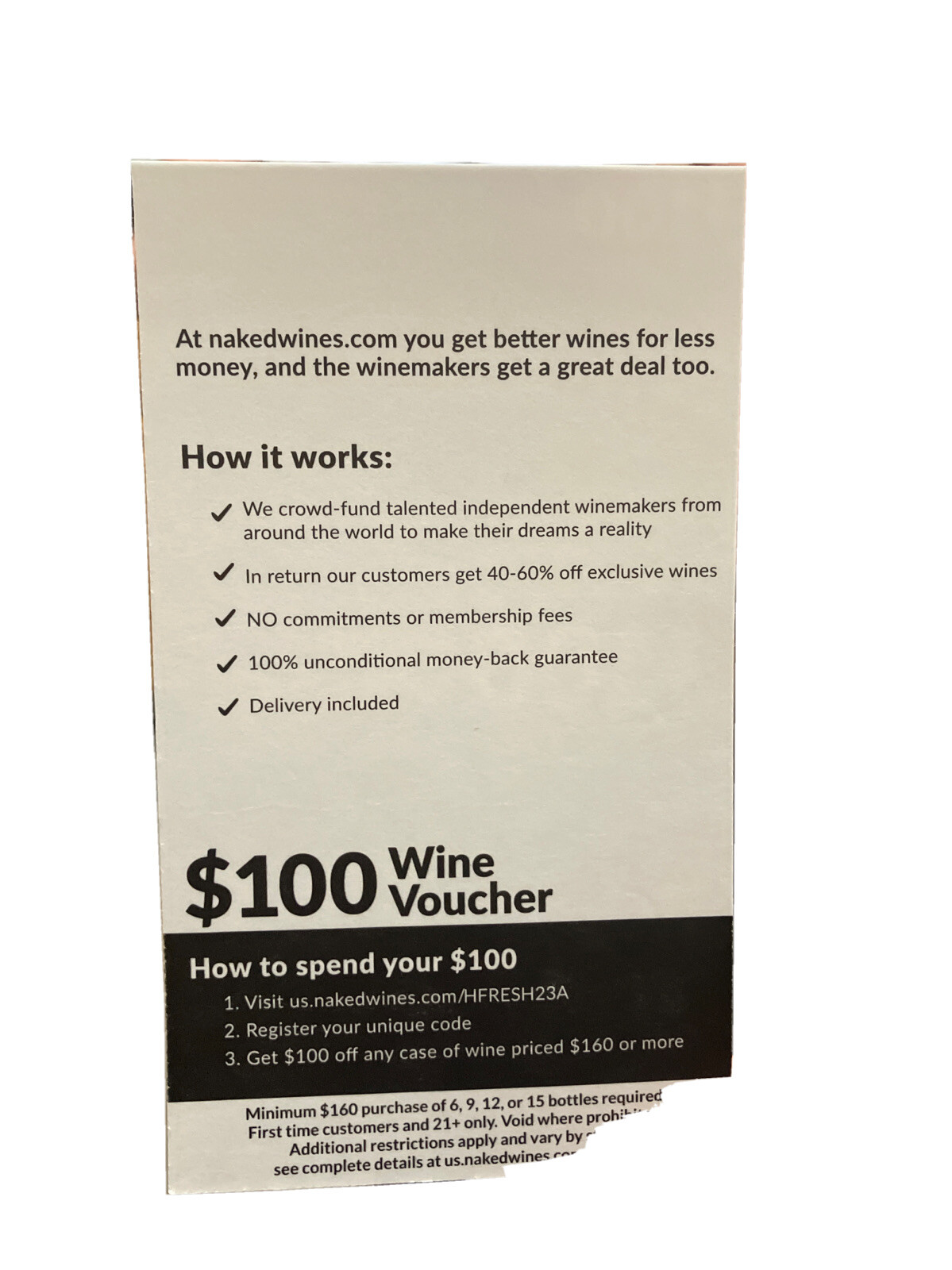 wine voucher gift card