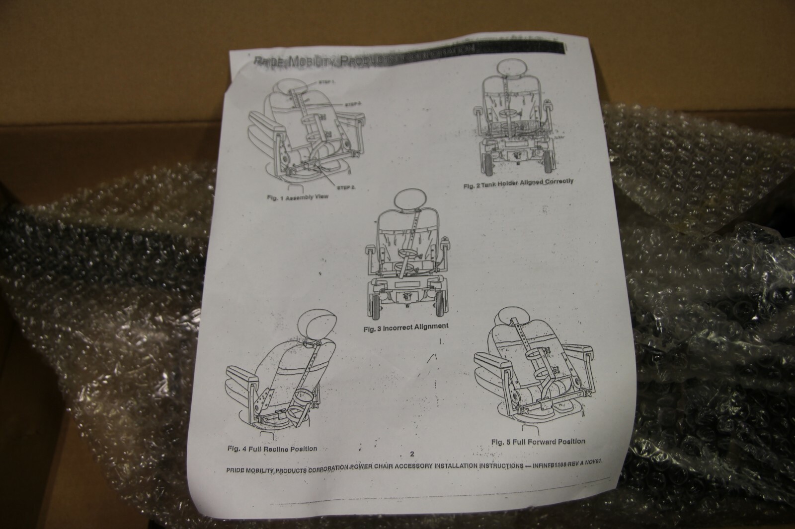 ACCASMB1923 Pride Oxygen Holder Kit