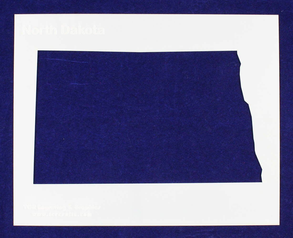 State of North Dakota Stencil 14 Mil 8" X 10" Painting /Crafts/ Templates