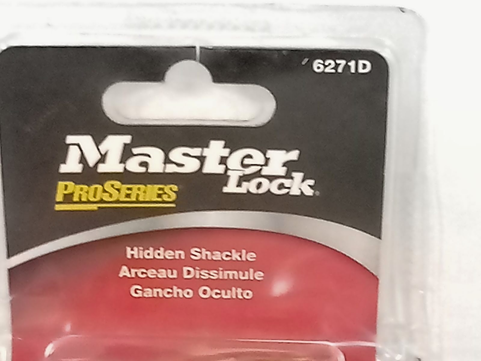 Master Lock ProSeries 6271D Hidden Shackle Padlock with 2 Keys