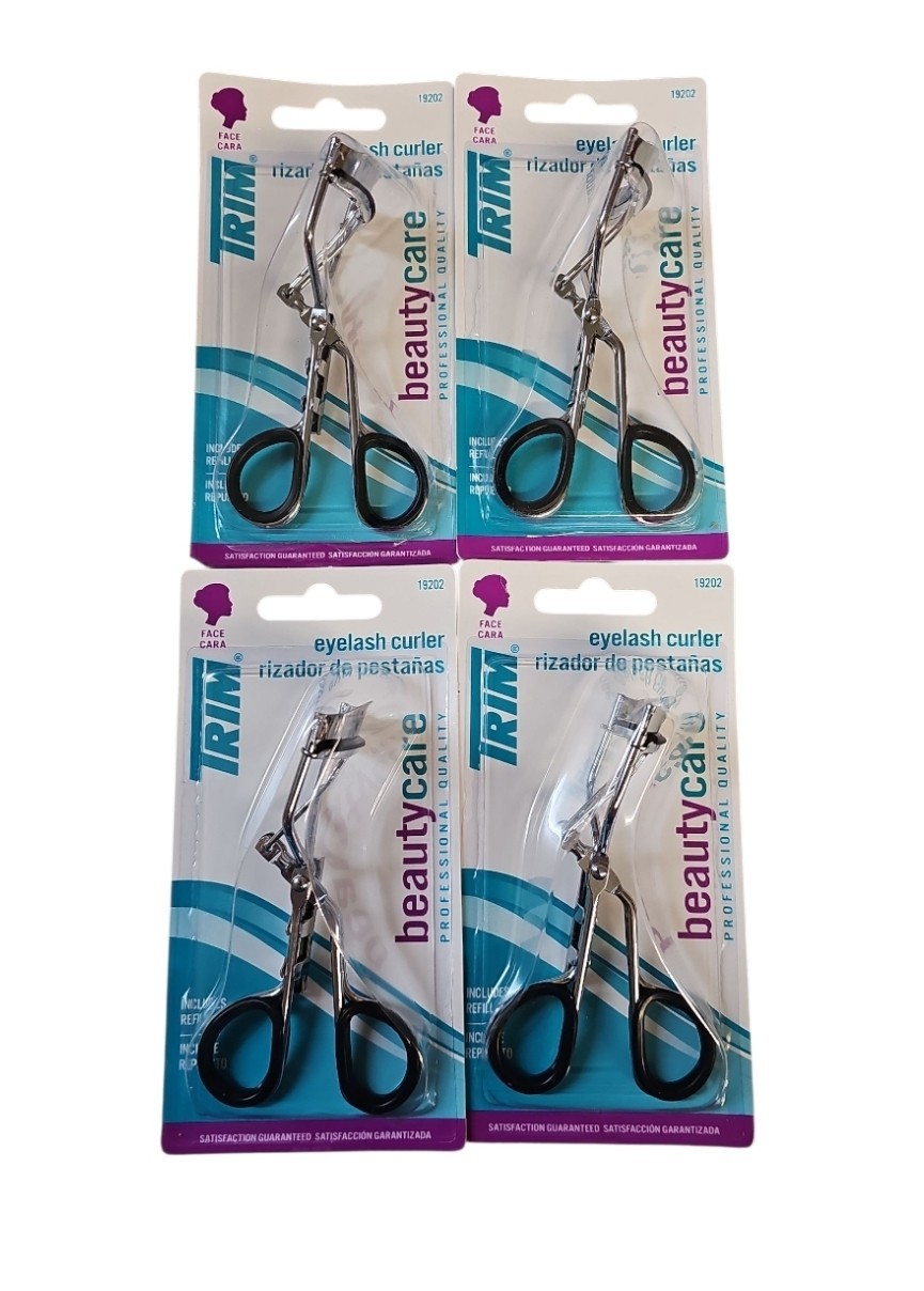 4 Pack TRIM Eyelash Curlers 19202 Each Includes 1 Refill New Sealed Individually