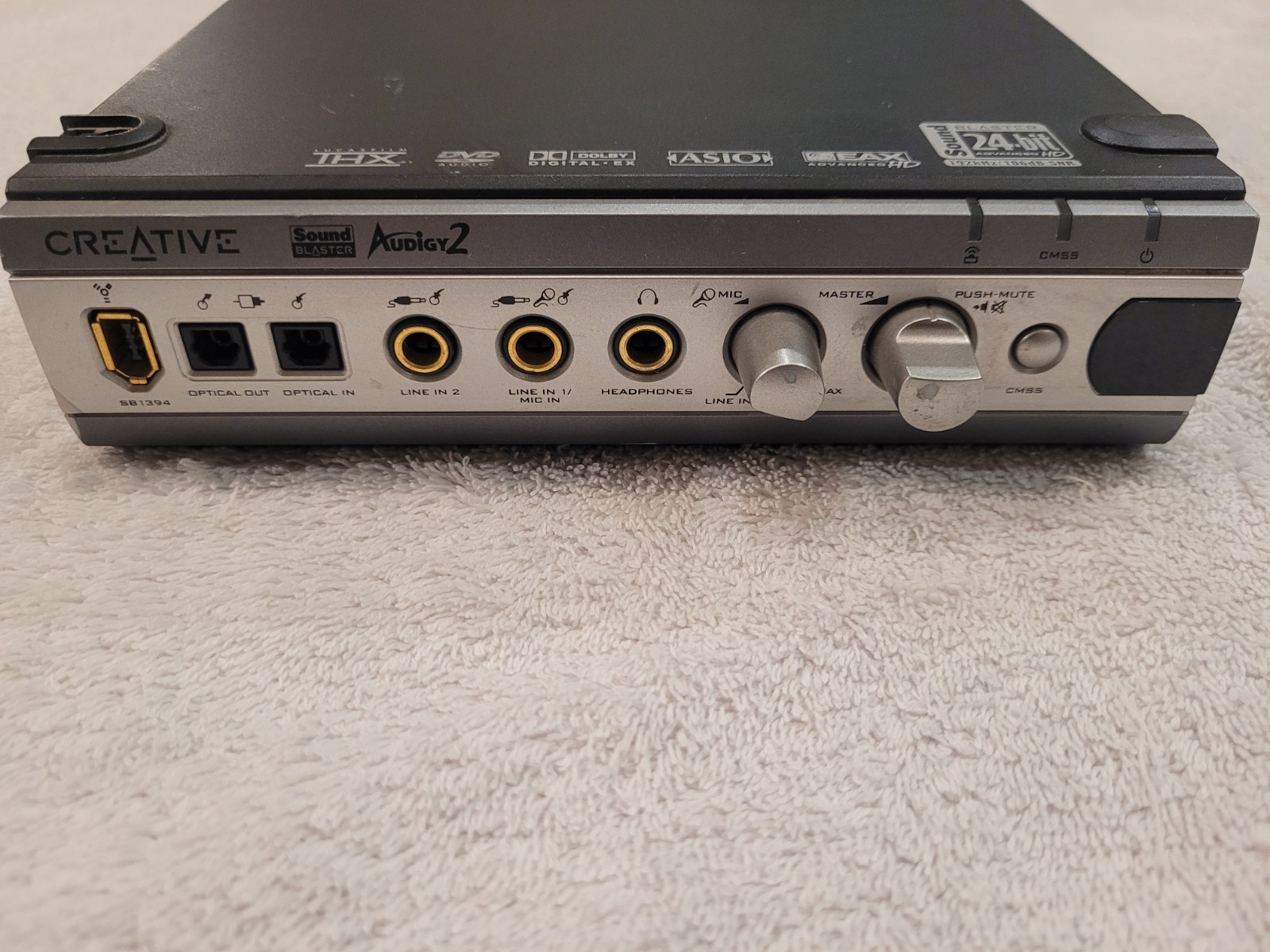 Creative Sound Blaster Audigy 2 External USB Audio Interface SB0290 Untested No