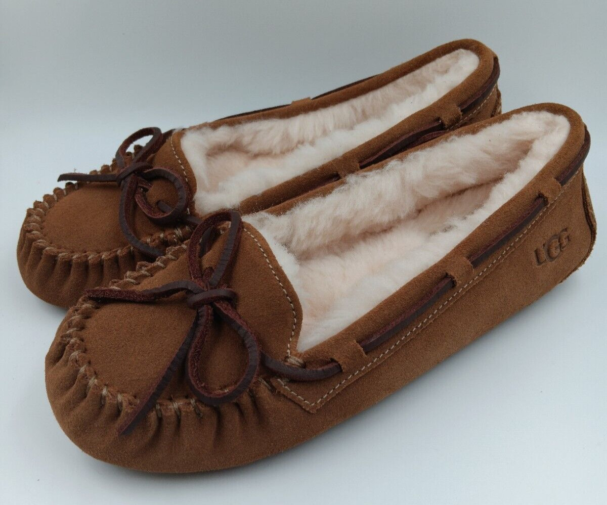 Women's UGG Bella II Chestnut Slippers Moccasins Flats- size 5- #1125912