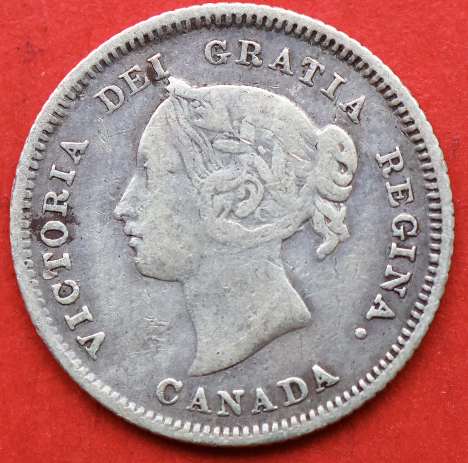 1881H Canada 5 Cents - F/VF - Lot#11984