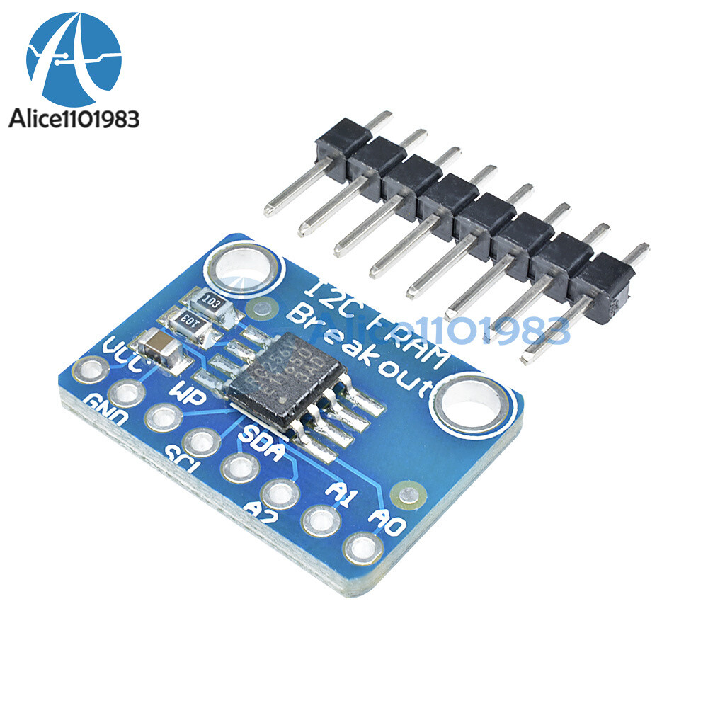 1-10PCS I2C IIC Non-Volatile FRAM MB85RC256V Breakout 256Kbit/32KByte Memory IC
