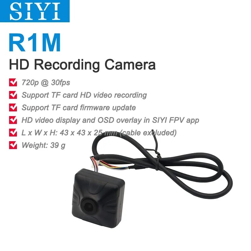 SIYI R1M Recording FPV Camera 1080 30fps Ethernet Port IP Camera Compatible Air