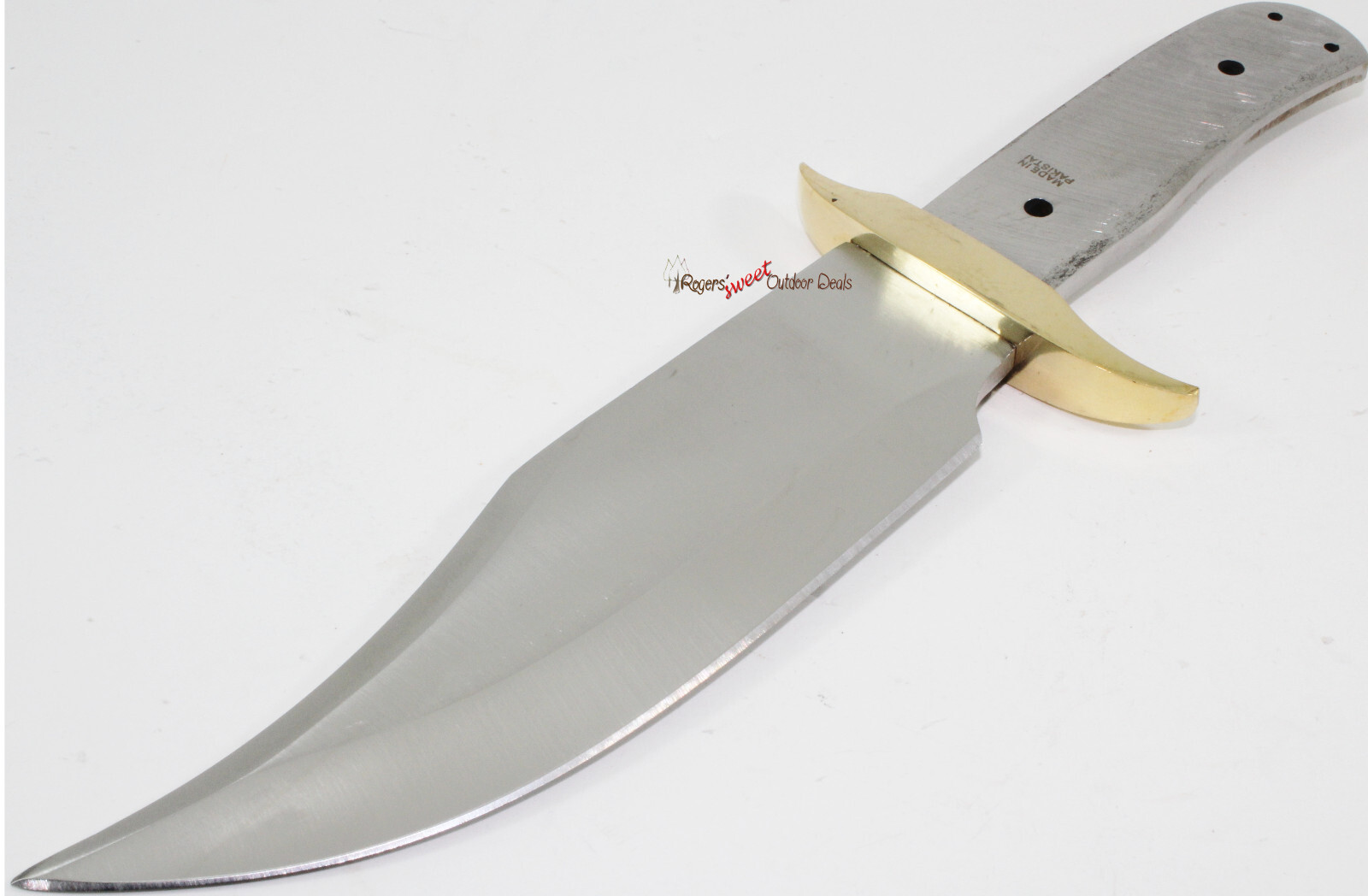 13.25" Full Tang Wide Bowie Blank Custom Knife Making Skinning Hunting Blade