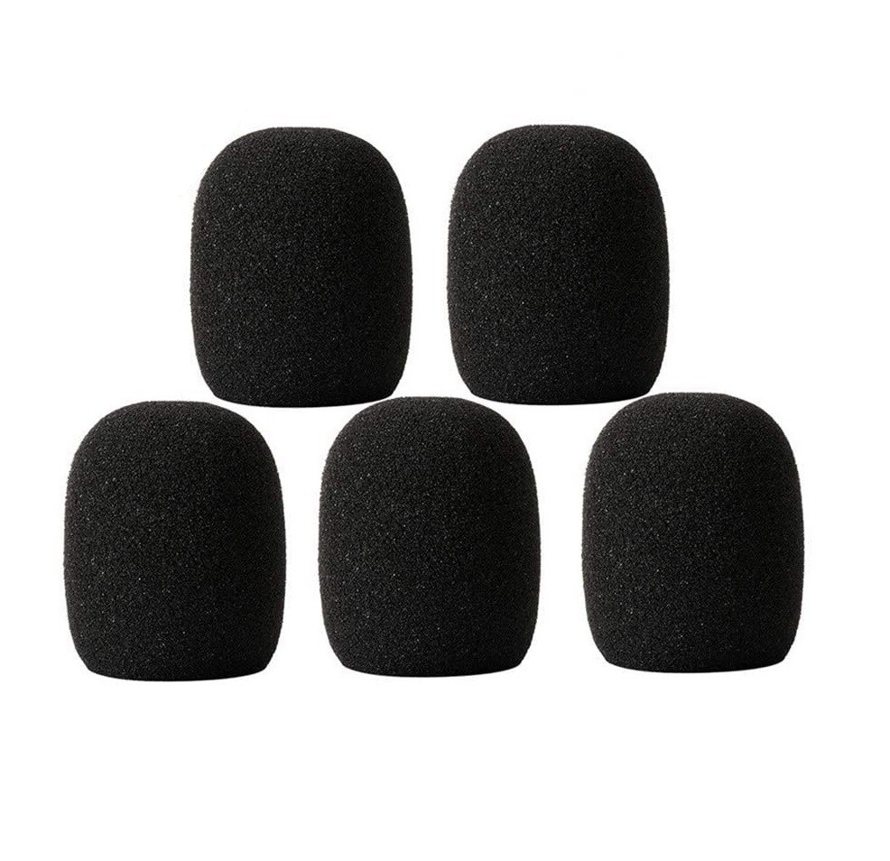 5 Pack Microphone Windscreen Cover for Shure BETA 58A Vocal Microphone Black