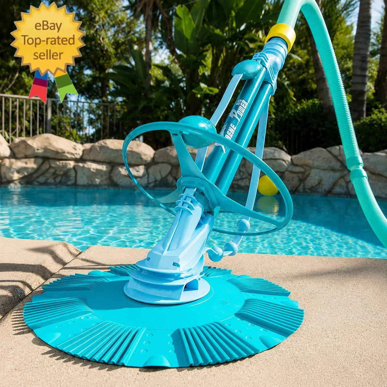 Automatic Pool Cleaner Sweeper Vacuum Pool Cleaner Sweep High Flow Side Suction