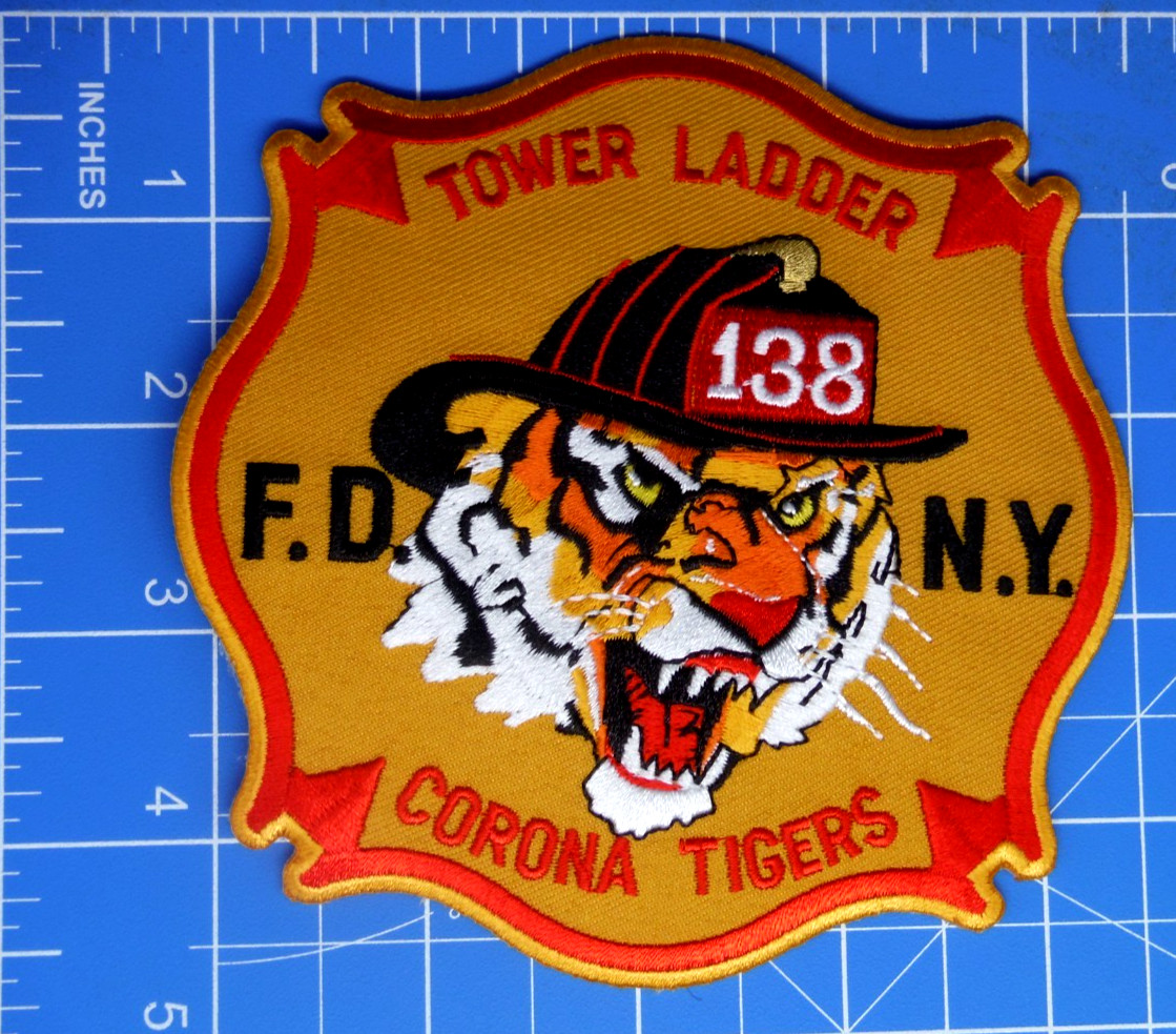 FDNY Tower Ladder 138 Corona Tigers patch-B