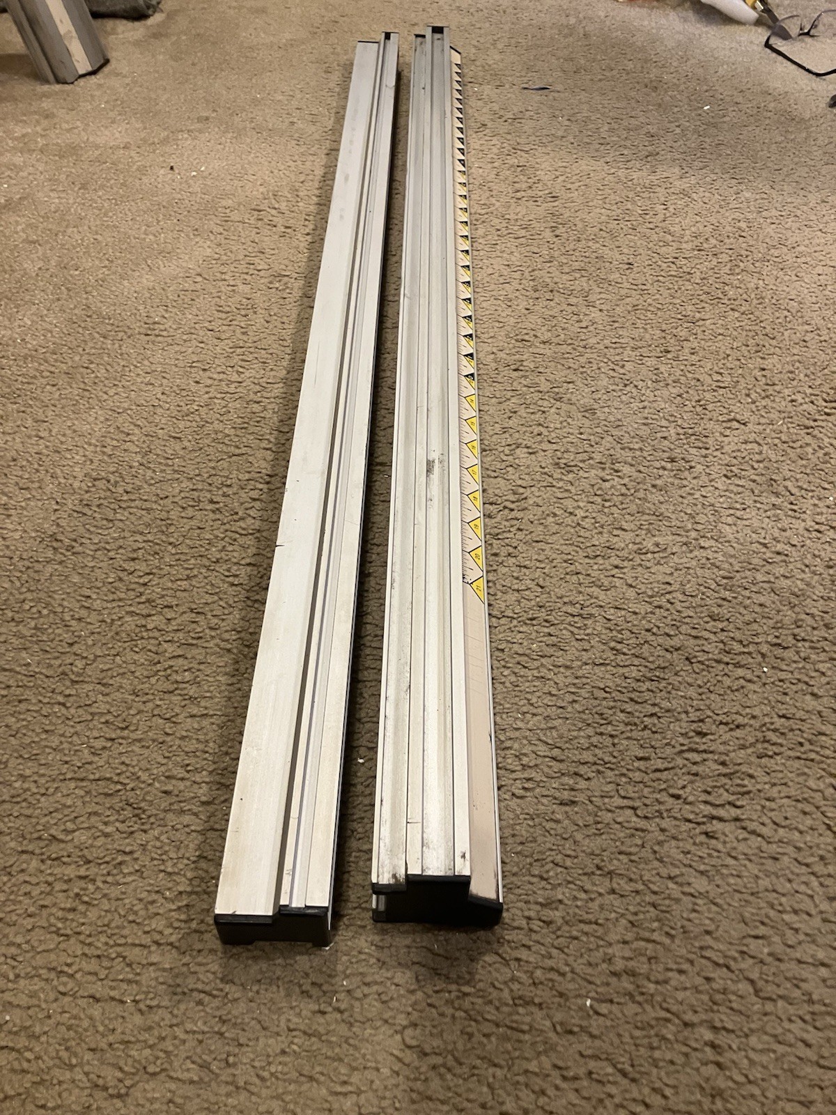 Ryobi 10" Table Saw BT3000 BT3100 Front & Back Rail Rails with locking knobs