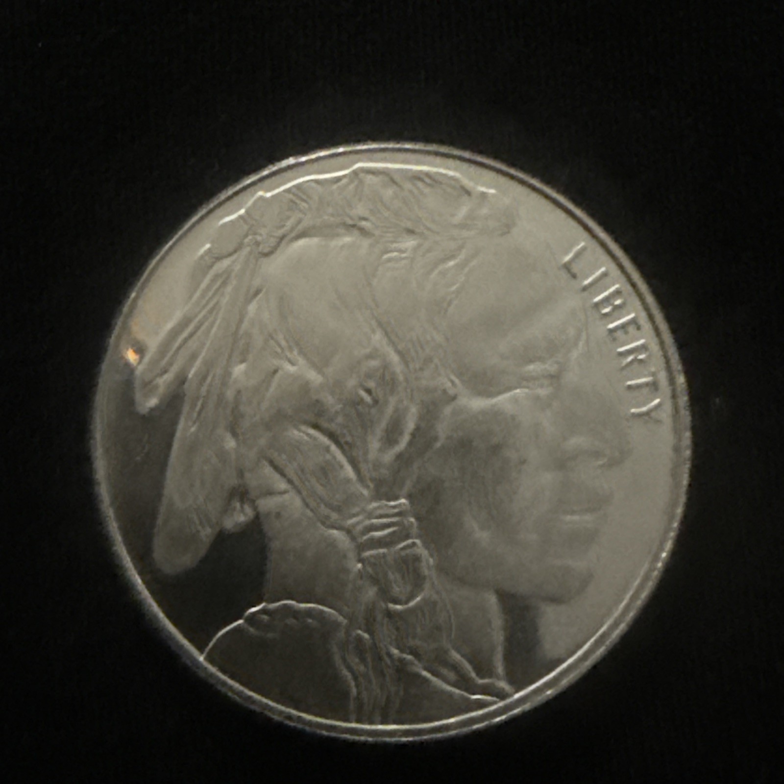 Indian Buffalo Head Round Half Troy Ounce .999 Fine Silver Gorgeous Coin 👌