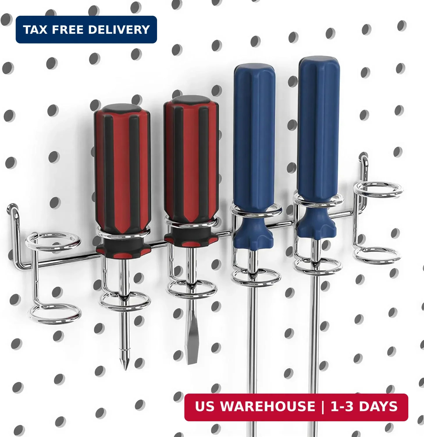 Pegboard Hooks Assortment with Pegboard Bins, Peg Locks, for Organizing