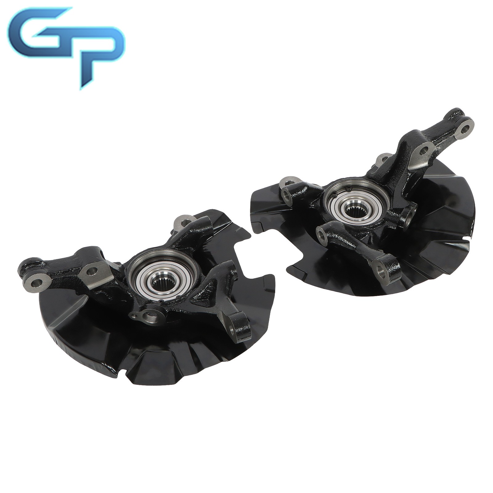 2x Front Left & Right Steering Knuckle Assembly For Hyundai Accent 2007-2011